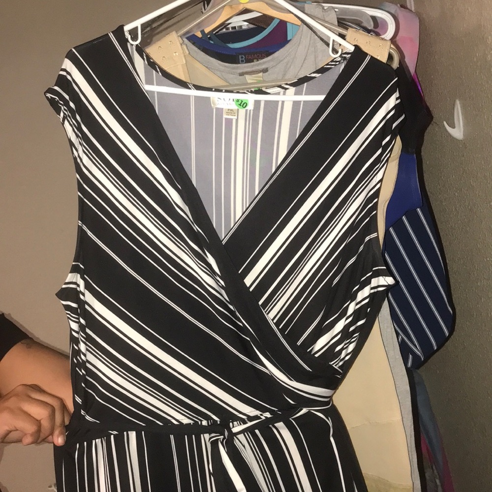 Black and white jumpsuit